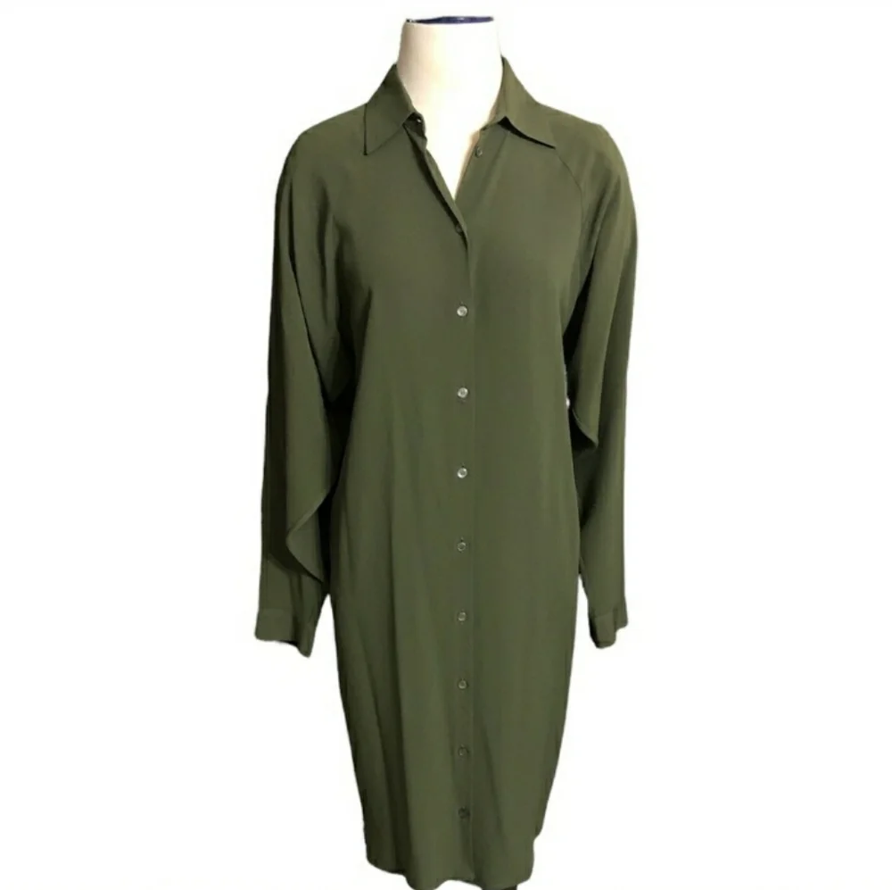 MICHAEL KORS long sleeve silk  dress